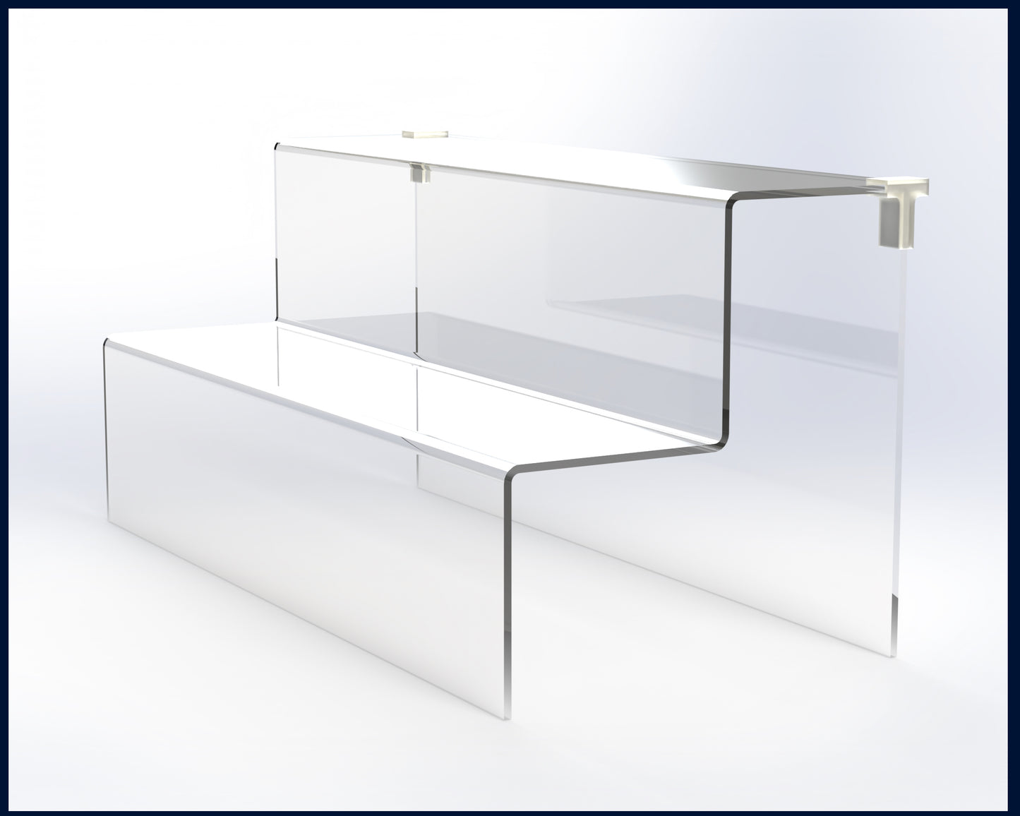Acrylic Riser - 2 Tiers - 15"x3.5"x3.5"