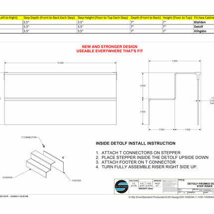 12.5 in Wide Acrylic Riser Display Stand - 2 Tier