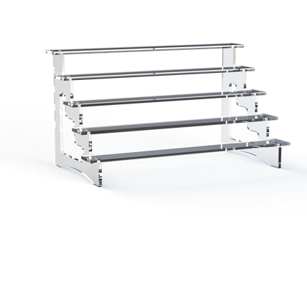 5 Steps Acrylic Display Stand 15"W x 8"D x 7.5"H Made in Minnesota