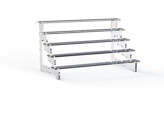 5 Steps Acrylic Display Stand 15"W x 8"D x 7.5"H Made in Minnesota