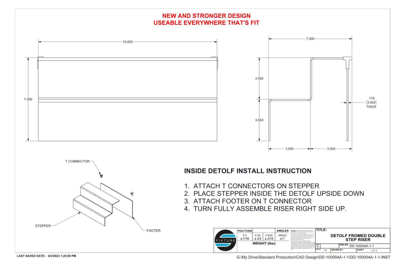 2 tiers acrylic riser detailed dimensions and instruction manual