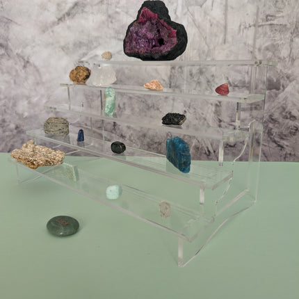 5 Steps Acrylic Display Stand 15"W x 8"D x 7.5"H Made in Minnesota