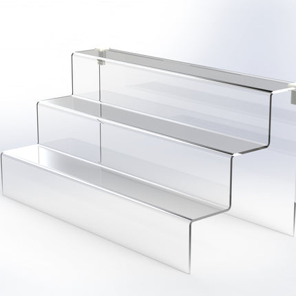 15in Wide Acrylic Riser Display Stand - 3 Tiers