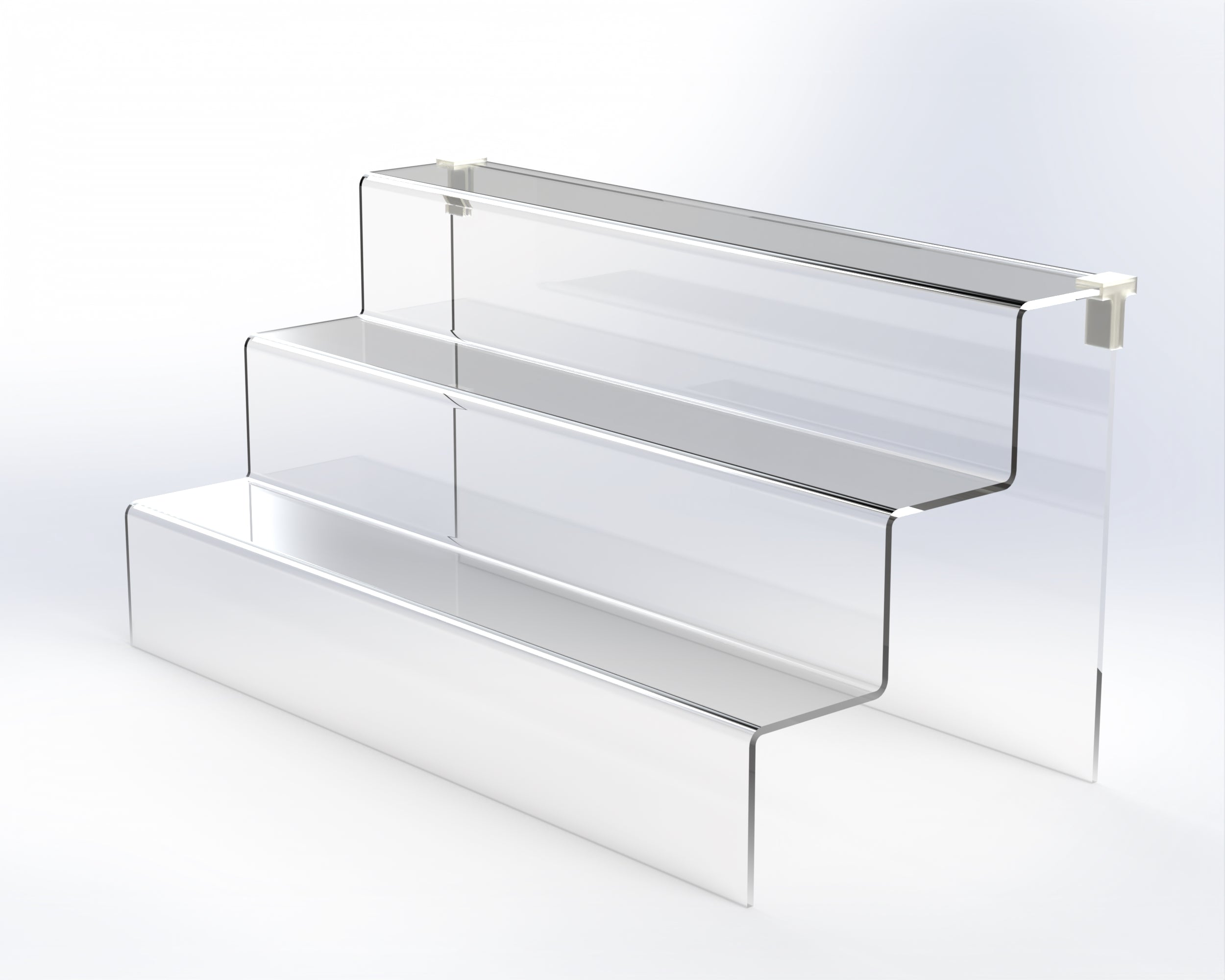 15in Wide Acrylic Riser Display Stand - 3 Tiers – sfixture