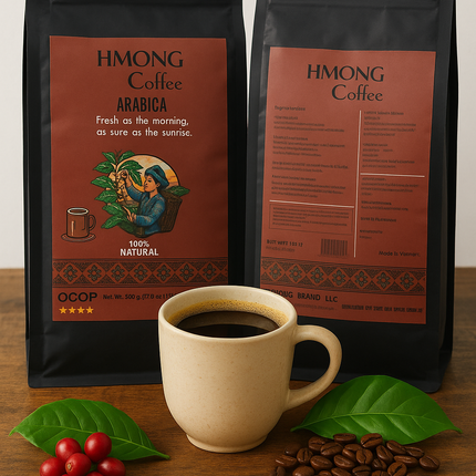 Hmong-Vietnamese Coffee.  100% Pure Arabica Ground coffee