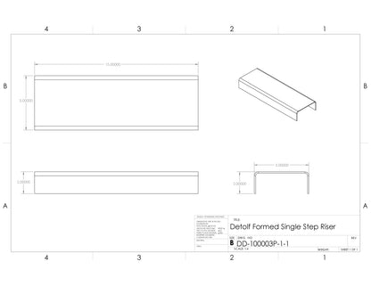 15wx5dx2h Acrylic Riser DD-100003P-1-1