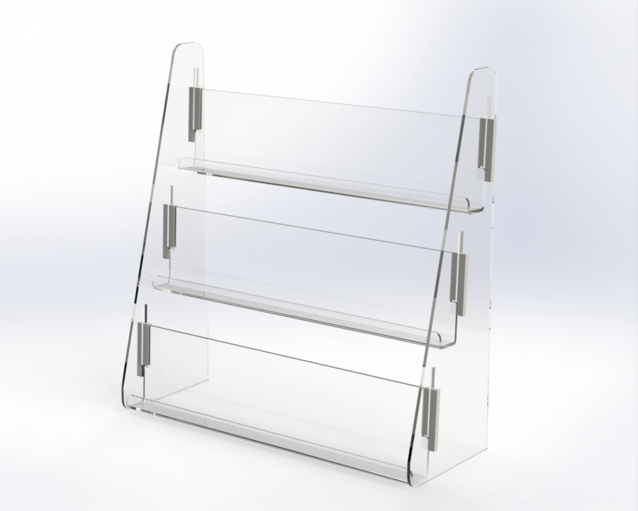 Acrylic Collector Card Display Stand Rack Shelf; Fit Ikea Detolf and Others