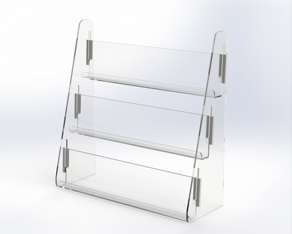 Acrylic Collector Card Display Stand Rack Shelf; Fit Ikea Detolf and Others