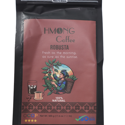 Hmong-Vietnamese Coffee.  100% Pure Robusta Ground coffee