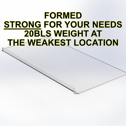 STRONG MILSBO TALL Acrylic replacement shelf 26"x13.25"x1/4" thick
