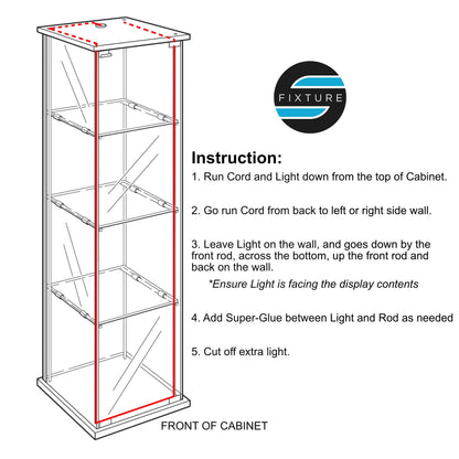 16ft (5m) LED Light Kit - Dimmable Bright White - Fit Detolf and Under Cabinet