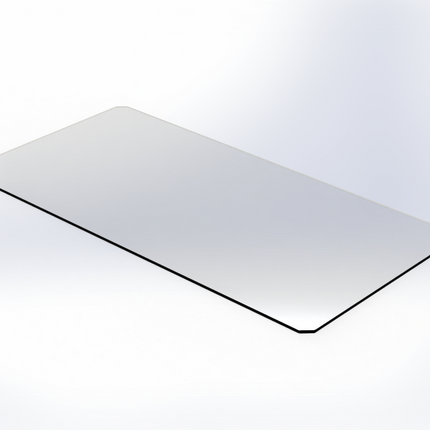 STRONG MILSBO TALL Acrylic replacement shelf 26"x13.25"x1/4" thick