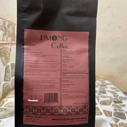 Hmong-Vietnamese Coffee.  100% Pure Arabica Ground coffee