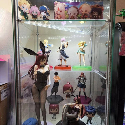Angled Acrylic Replacement Shelf for Ikea Cabinet - Detolf - 0.25" thick