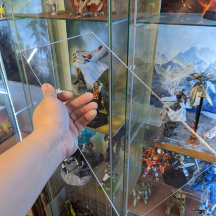 Acrylic Replacement Shelf for Ikea Cabinet - Detolf - 5"x15"x0.25"