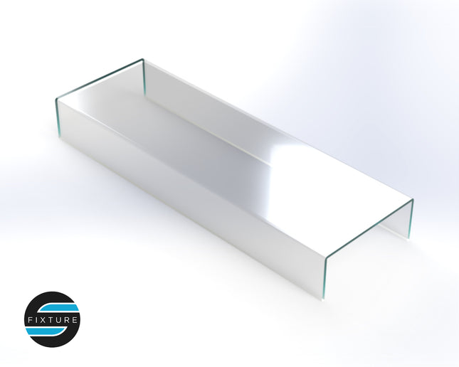 Clear Acrylic Half Shelf For IKEA Detolf Glass Display Cabinet - Laser Cut