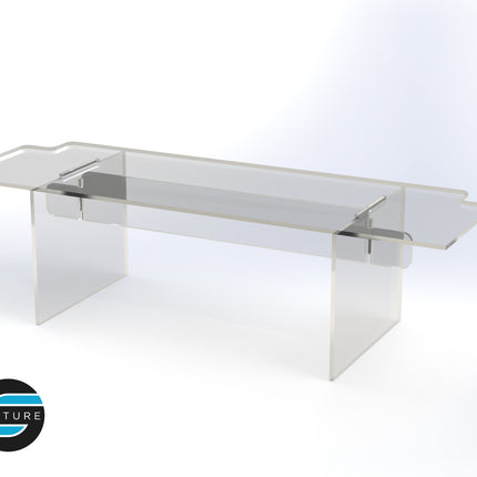 15x4x5 Acrylic Display Stand - 1 Tier - 15"x4"x5"