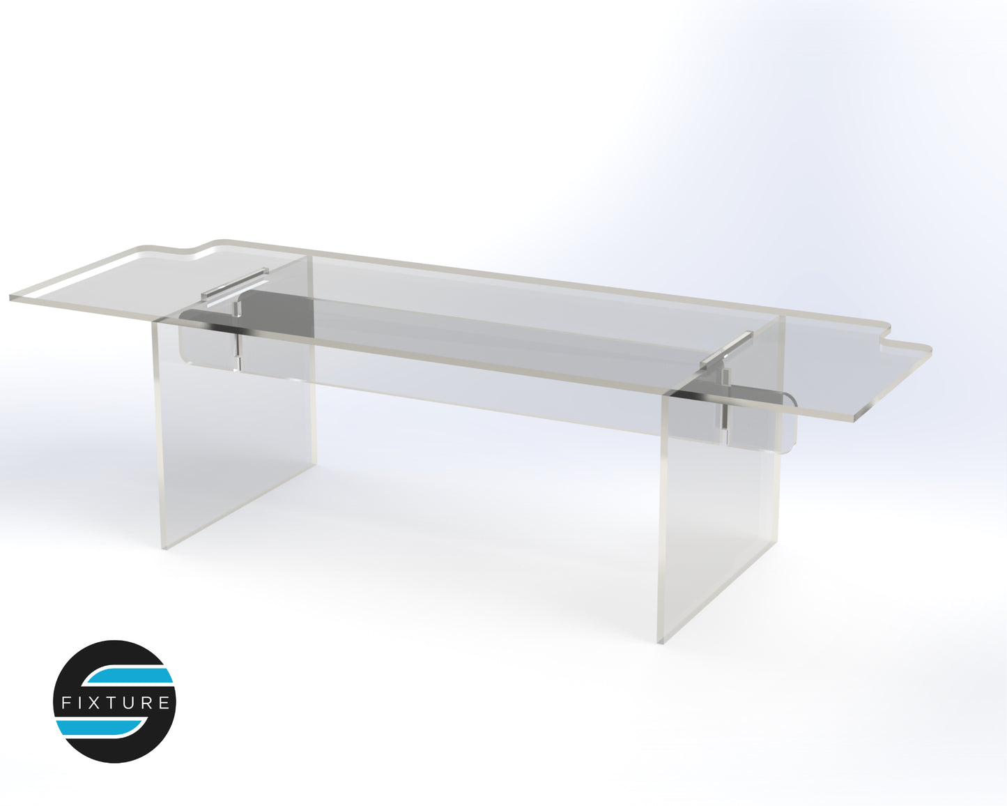 Single Steps Detolf Acrylic Shelve Stand 15 x 4 x 5