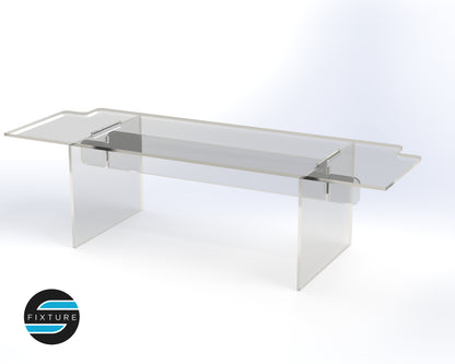 Single Steps Detolf Acrylic Shelve Stand 15 x 4 x 5