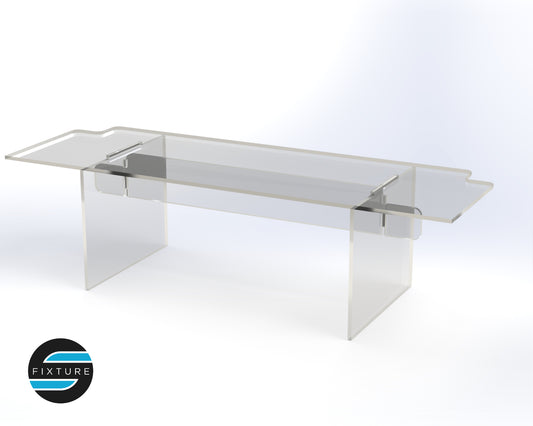 Single Steps Detolf Acrylic Shelve Stand 15 x 4 x 5