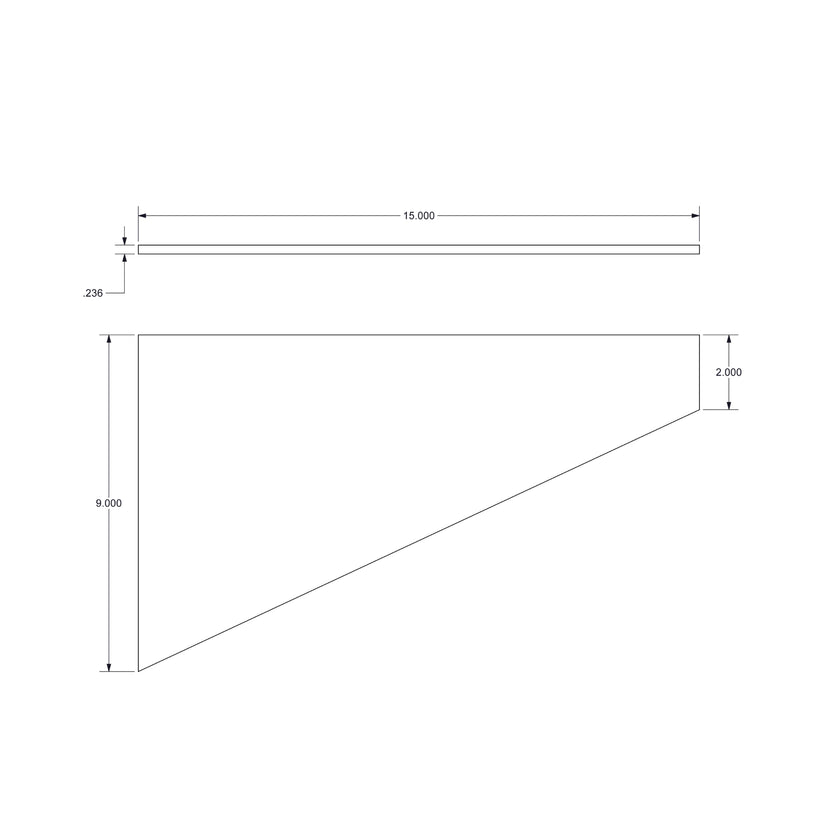Stronger Ikea Detolf 11.5"x15" Acrylic replacement shelf. sfixture