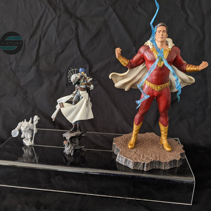 acrylic display stand with figurines